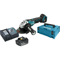 Makita DGA505ZJ + Makita Startset 18V LXT 3,0 Ah BL1830B/DC18RC