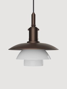 Mondgeblazen kleine hanglamp PH 3/3