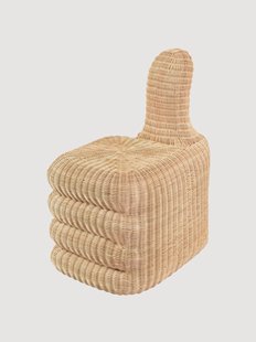 Handgemaakte rotan loungefauteuil Thumbs Up