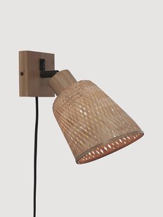 Wandlamp Java van bamboehout