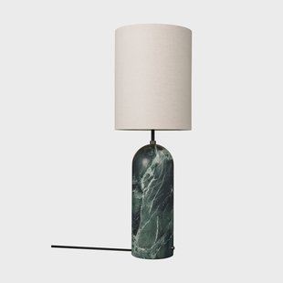 GUBI Gravity XL vloerlamp Emerald marmer-canvas