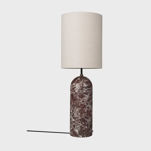 GUBI Gravity XL vloerlamp Maroon marble-canvas