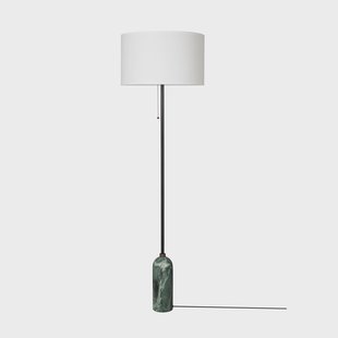 GUBI Gravity vloerlamp Emerald marble-white