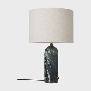 GUBI Gravity L tafellamp Emerald marmer-canvas