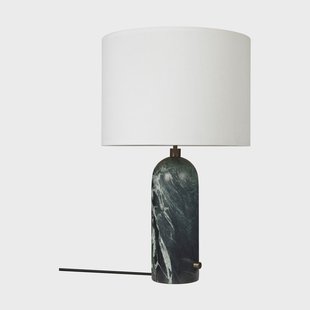 GUBI Gravity L tafellamp Emerald marble-white