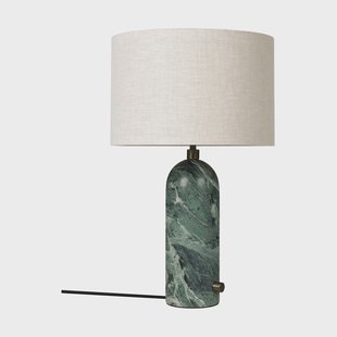 GUBI Gravity S tafellamp Emerald marmer-canvas