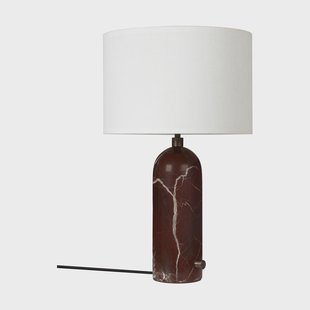 GUBI Gravity S tafellamp Maroon marble-white