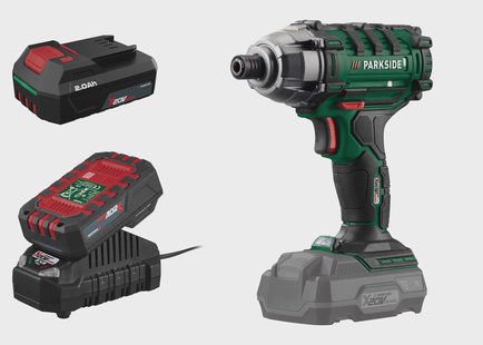 PARKSIDE Accu-slagschroevendraaier 20 V 180 Nm, met 2 accu's 2 Ah en lader 2,4 A