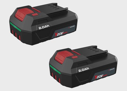 PARKSIDE Set van 2 accu's 20 V - 2 Ah