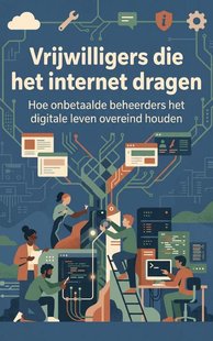 Vrijwilligers die het internet dragen