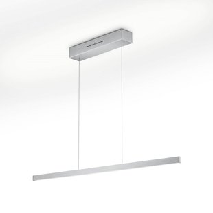Knapstein LED hanglamp LINDA-92 nikkel, lengte 92 cm, gebarenbediening