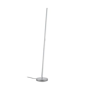 Knapstein LED vloerlamp Fabia met gebarenbediening, nikkel, hoogte 160 cm, metaal