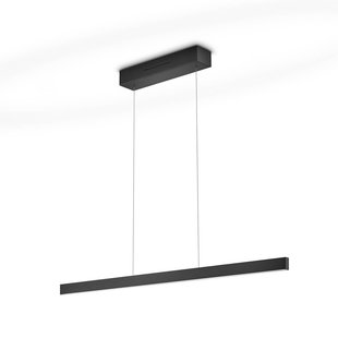 Knapstein LED hanglamp LINDA-92 zwart, lengte 92 cm, gebarenbediening