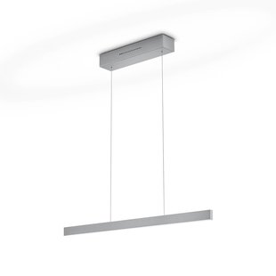 Knapstein LED hanglamp LINDA-72 nikkel, lengte 72 cm, gebarenbediening
