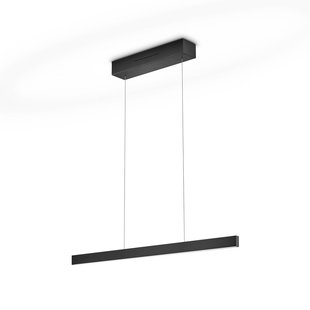 Knapstein LED hanglamp LINDA-72 zwart, lengte 72 cm, gebarenbediening
