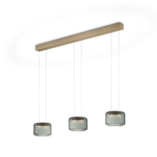 Knapstein LED hanglamp Sidra, bronzen afwerking, 120 cm, gebarenbediening