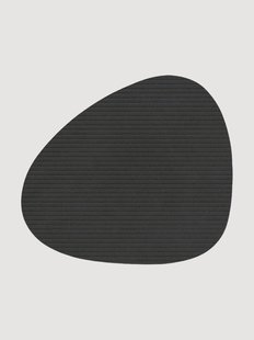 Asymmetrische leren onderzetters Corduroy, 2-delig