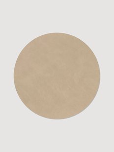 Ronde leren placemats Nupo, 2-delig