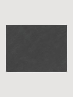 Vierkante leren placemats Nupo, 2-delig