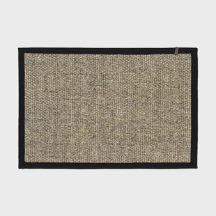 Dixie Wilma deurmat met rand Natural, 60x90 cm