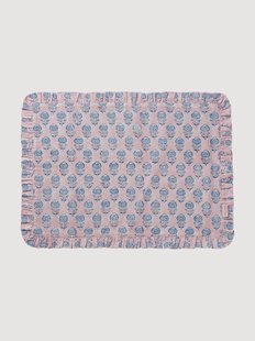 Handgemaakte katoenen placemat Poppy Seed