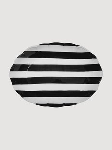 Handbeschilderd serveerplateau Stripe