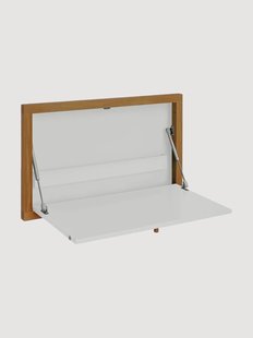 Wandbureau Brenta van eikenhout, inklapbaar