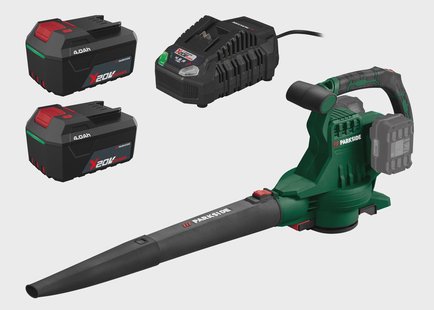 PARKSIDE Accu-bladblazer en -bladzuiger 40 V, met 2 accu's 4 ah en snellader 4,5 A
