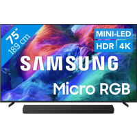 Samsung Micro RGB 75 R85H (2026) + Samsung HW-QS90H (2026)