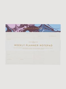 Weekplanner notitieblok Marble
