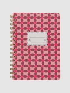 Twin Wire notitieboek Pinwheel Pink Tulip, A5