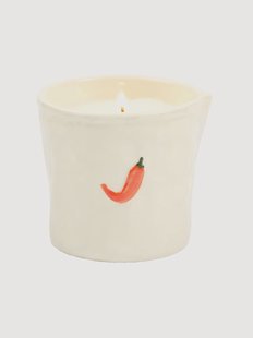 Geurkaars Piment (chili, mango) van keramiek