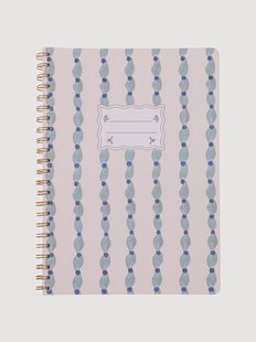 Twin Wire notitieboek Wavy Blue Tulip, A4