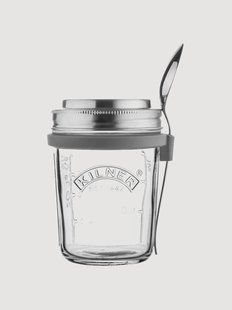 Ontbijtpotten Kilner met lepel, 4-delig