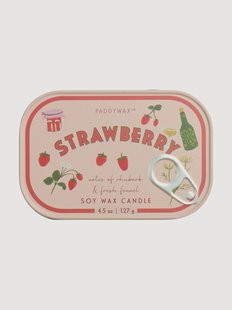 Geurkaars Strawberry in blik (aardbei)