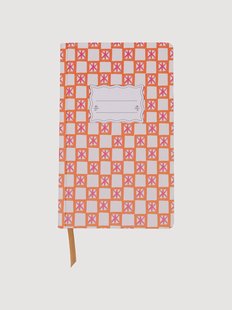 Tulip Journal Orange Check
