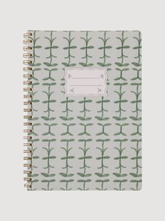 Twin Wire notitieboek Green Vine Tulip, A4