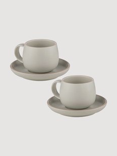 Espressokopjes Jana met schotels, 4-delig