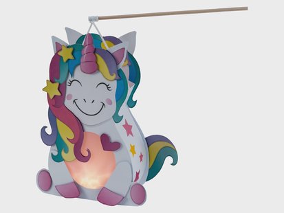 CRELANDO Lampion knutselset (eenhoorn)