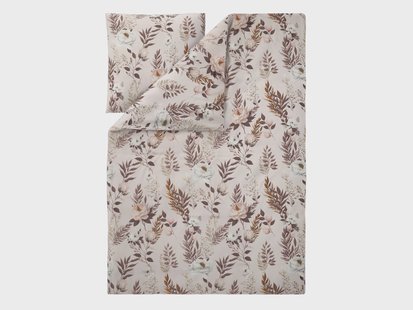 LIVARNO Polyester satijn dekbedovertrek, 140 x 200 cm (Beige)
