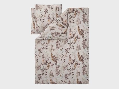 LIVARNO Polyester satijn dekbedovertrek, 200 x 200 cm (Beige)
