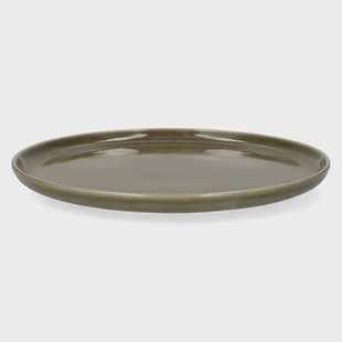 Dinerbord, reactieve glazuur, steengoed, olijfgroen, &Oslash;27 cm