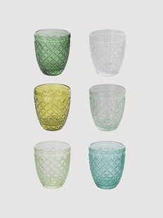 Waterglazen Groen Kasteel, 6-delig