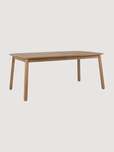 Uitschuifbare tuintafel Danubio van acaciahout, in verschillende formaten