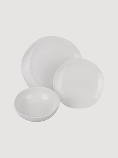 Porseleinen servies Wave, 6 personen, 18-delig