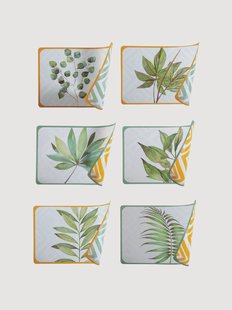 Placemats Oriental Botanique, 6-delig, gemixt