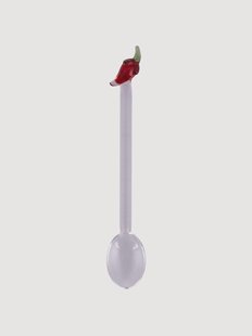 Koffielepels Fruit Life van borosilicaatglas, 2-delig
