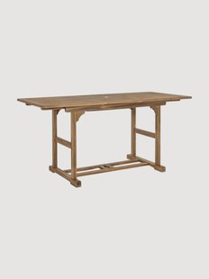Uitschuifbare tuintafel Noemi van acaciahout, 120-160 x 70 cm
