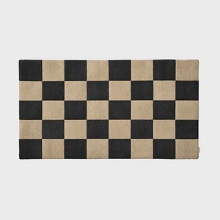 Classic Collection Square deurmat Zwart-naturel, 85x130 cm