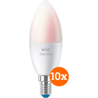 WiZ Smart Kaarslamp 10-pack - Gekleurd en Wit Licht - E14